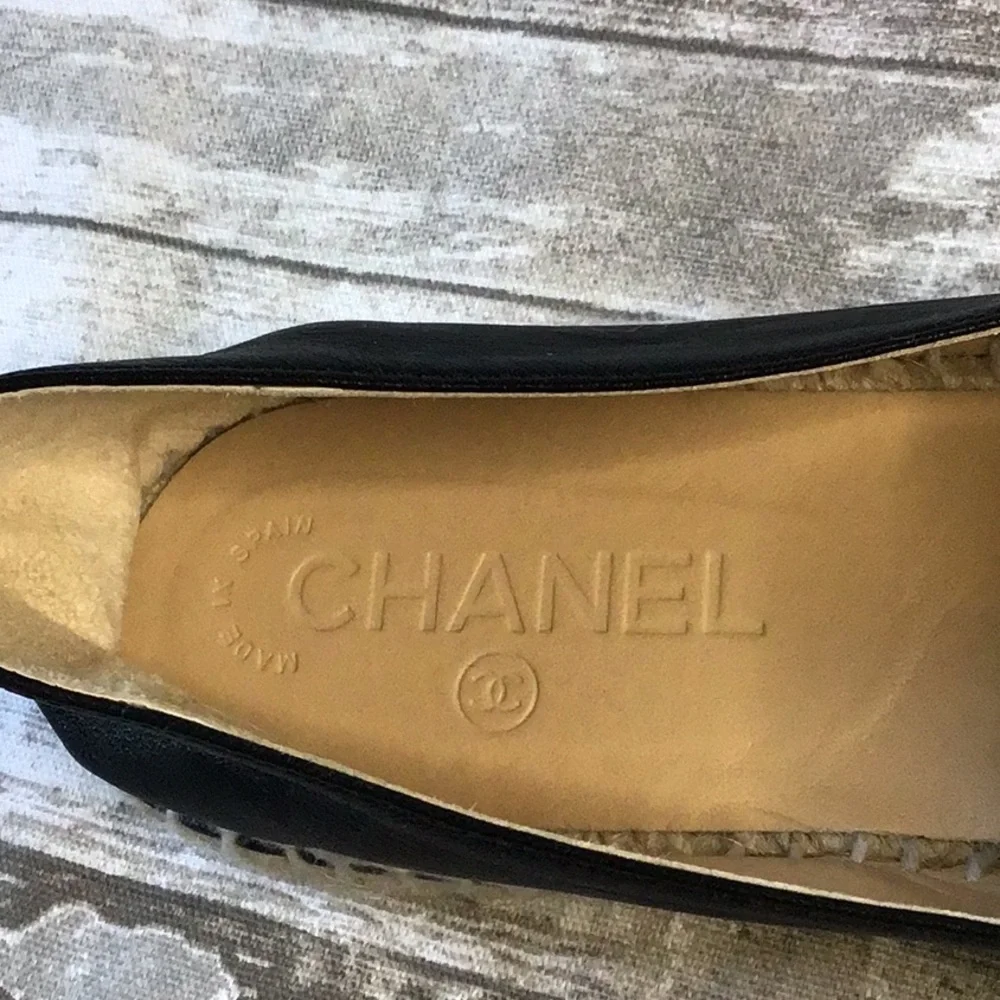CHANEL Black Espadrilles Sz EU 41 - Picture 8 of 11